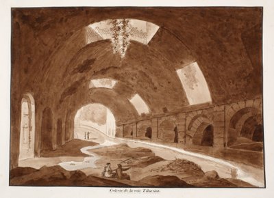 Una galería en la Vía Tiburtina, 1833 de Agostino Tofanelli